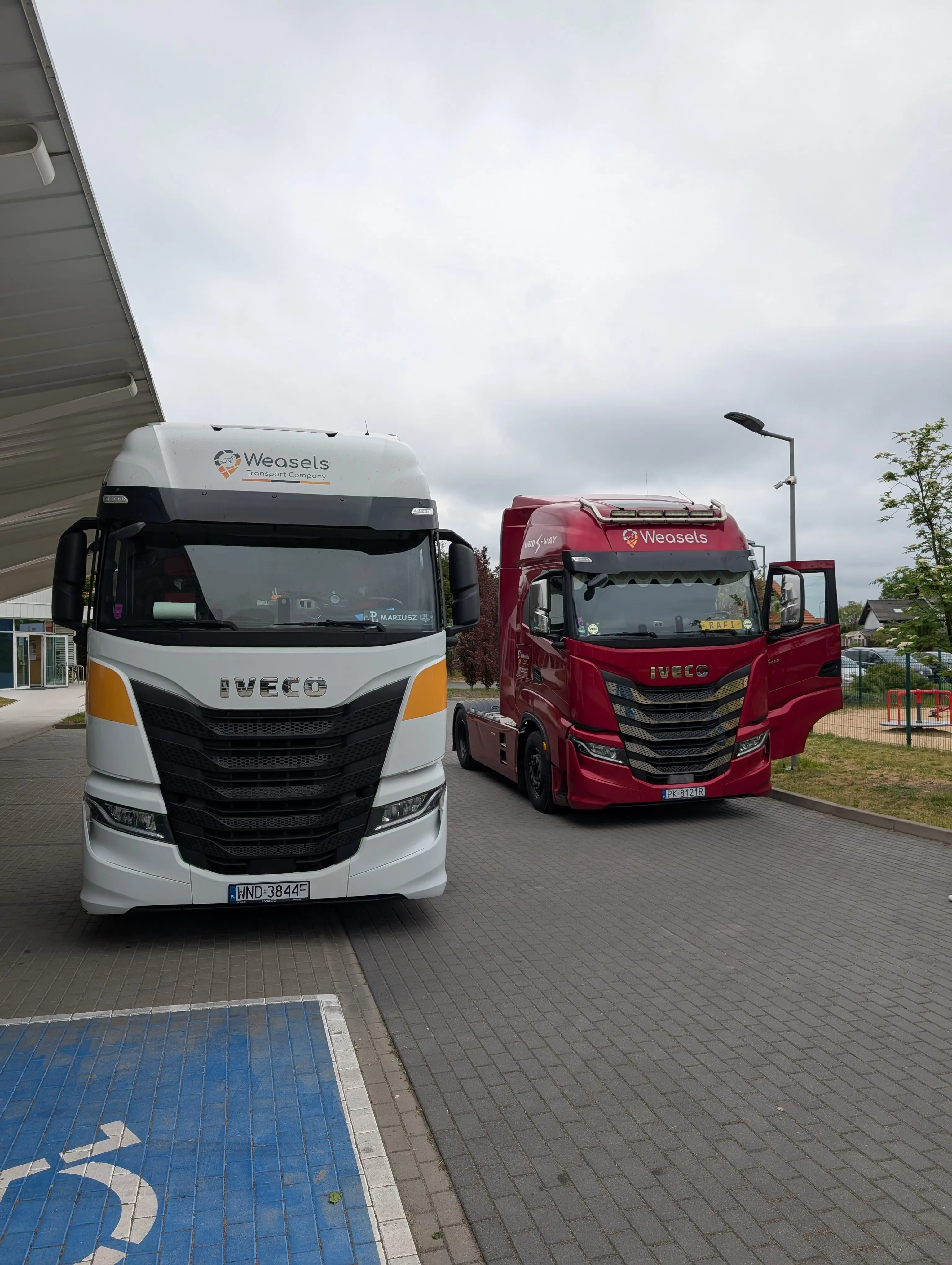 Flota transportowa Weasels — ciężarówka w trasie